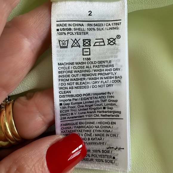 Banana Republic Silk Handkerchief-Hem Skirt Green 2 NWT  Max High Rise A-Line - Picture 4 of 11